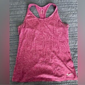 Nike Dri-Fit training tank top women's M pink heather